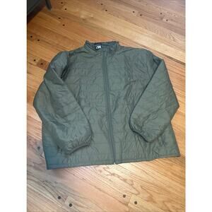 Ducks Unlimited Jacket Men's Lightweight Olive Green Puffer Size XXL